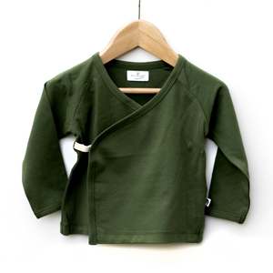 Baby Jerseys Vests: Essentials Kimono Top Pine