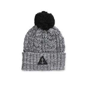 Cable Beanie Grey Marle