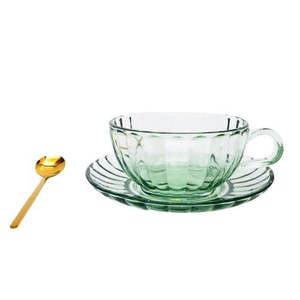 Urban: Maisy Glass Tea Cup Set Green