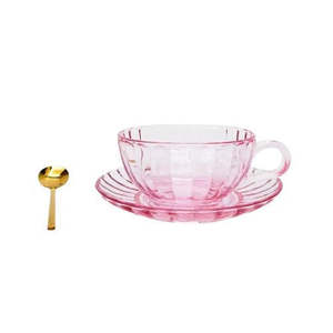 Urban: Maisy Glass Tea Cup Set Pink