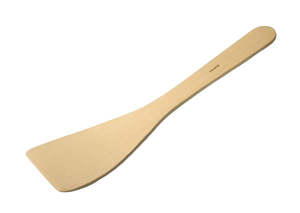 Preparation Utensils: Wooden Curved Spatula 30cm