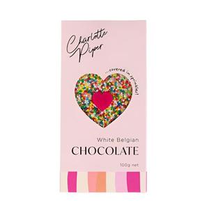 Belgian White Choc With Sprinkles