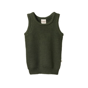 Nature Baby: Merino Chunky Knit Vest Thyme