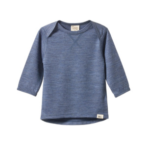 Merino Essential Tee Indigo Marl