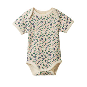 Cotton Short Sleeve Bodysuit Briarwood