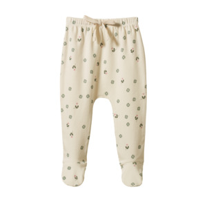 Baby Pants: Footed Rompers Lucky