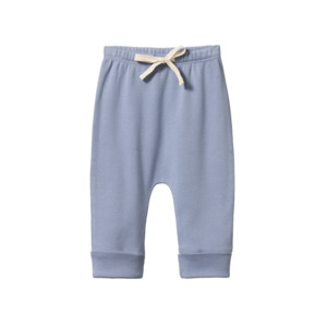 Baby Pants: Drawstring Pants Dusky Blue