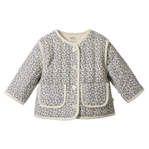 Nature Baby: Edith Jacket Quilted Briarwood Heron