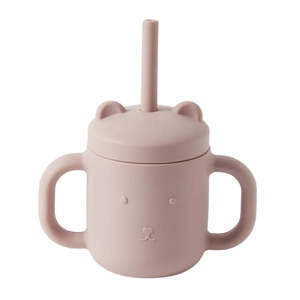 Henny Silicone Sippy Cup with Straw Musk