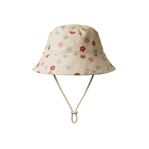 Hats: Bucket Sunhat Petite Flora Stamp