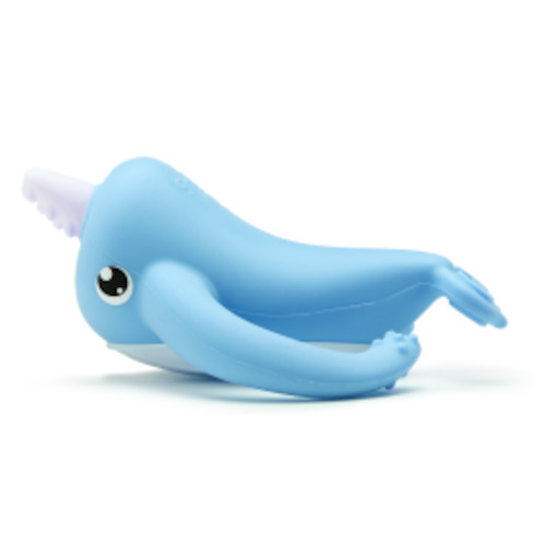 Products: Nora Narwhal Silicone Teether - Light Blue