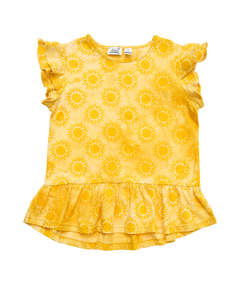 Radicool Kids Sunshine Tie Dye Frill Tee