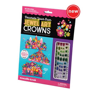 Play: Crocodile Creek Jewel Art Crowns Unicorn Flowers