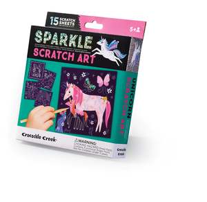Play: Crocodile Creek Sparkle Scratch Art - Unicorn