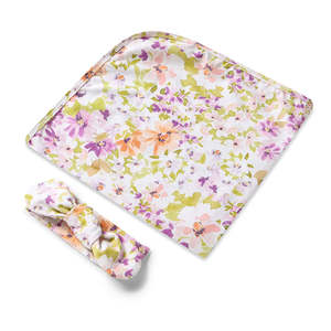 Snuggle Hunny Kids Isla Organic Jersey Wrap & Topknot Set