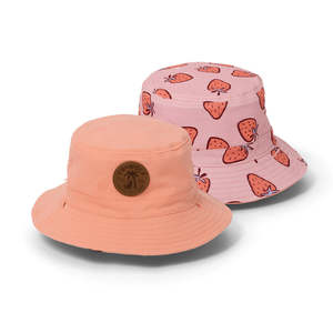 Crywolf Reversible Bucket Hat Strawberry Splash
