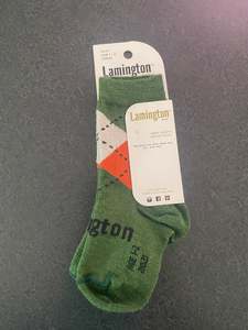 Wear: Lamington Merino Christmas Crew Baby Socks Yule