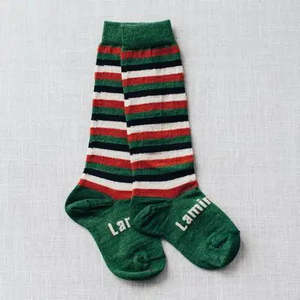 Accessories: Lamington Merino Christmas Knee High Socks Sleigh