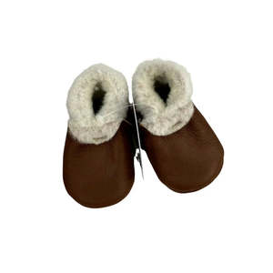 Baby Lambskin Booties Cinnamon Nappa