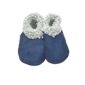 Baby Lambskin Booties Cornflower Suede