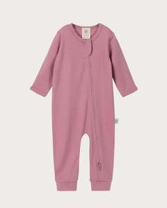 Onesies: Babu Merino All in One Footless Blossom