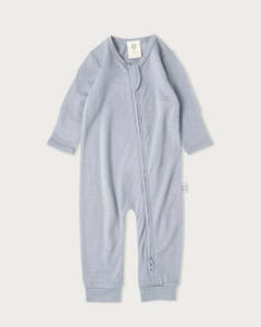 Babu Merino All In One Footless Periwinkle