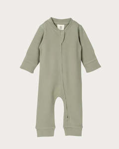 Babu Organic Cotton Footless Onesie - Sage