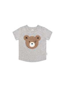 Huxbaby Furry T-Shirt Grey Marle