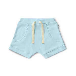 Bottoms: Snuggle Hunny Kids Baby Blue Organic Shorts