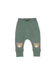 Bottoms: Huxbaby Light Spruce Furry Huxbear Drop Crotch Pant