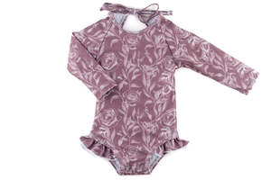 Current Tyed Ruffle Rashguard Suit The Noa