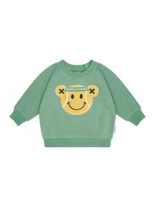 Boys Jumpers: Huxbaby Tennis Bear Sweatshirt Turf