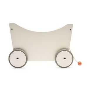 Wooden Toys: Kinderfeets Toy Box & Walker - White/Bamboo