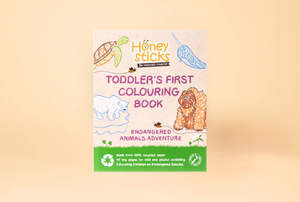 Draw: Honeysticks Toddler's First Colouring Book Endangered Animals Adventure