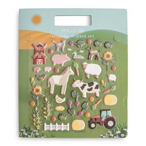 Draw: Mushie Reusable Sticker Set Farm