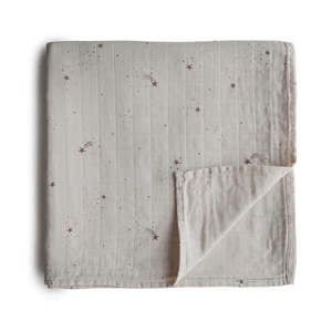 Swaddles: Mushie Organic Cotton Muslin Swaddle Blanket Falling Star