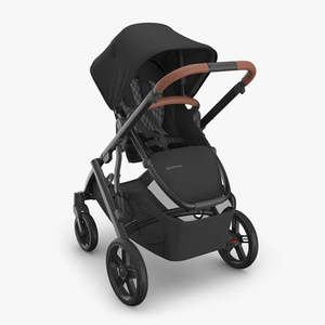 Strollers: UPPAbaby VISTA V3 Stroller - Nori - Charcoal/Saddle Leather