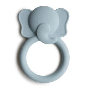 Mushie Elephant Soft Teether Cloud