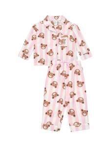 Sleepwear Girls: Huxbaby Rose Classic Hux Stripe Sleep Set