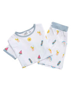 Sleepwear Girls: Radicool Kids Kawaii Badge PJs