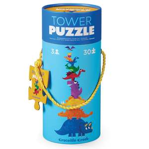 Puzzles: Crocodile Creek 30pc Tower Puzzle - Dinosaur