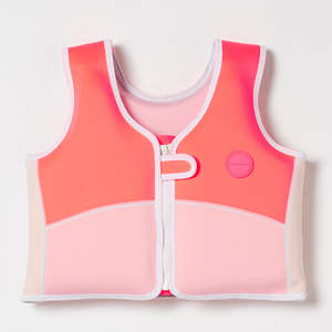 Sunnylife Melody The Mermaid Swim Vest Neon Strawberry