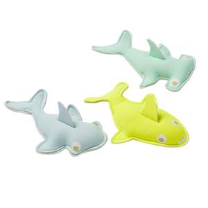Play: Sunnylife Dive Buddies Salty The Shark Aqua/Neon/Yellow Set of 3