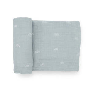 Little Bamboo Muslin Wrap 3 Pack Retro Blue