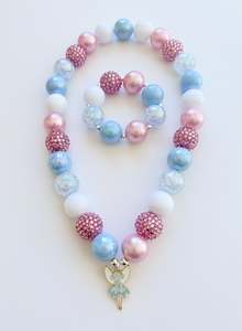 Girls: Bubblegum Bella Blue Fairy Jewellery Set 20mm