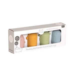 Care: All4Ella Squeezy Silicone Bath Toys - Sea Friends