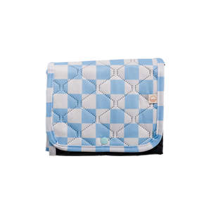 Care: Nestling Waterproof Quilted Change Mat Sky Check