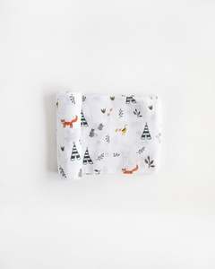 Sleep: Little Unicorn Muslin Swaddle Forest Friends