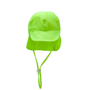 Girls: Nestling Swim Legionnaires Hat Neon Green
