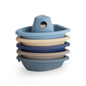 Play: Mushie Bath Boats Play Set of 5 Ocean